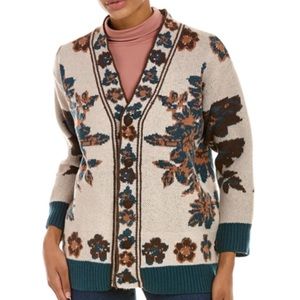 70/21 floral cardigan botton down